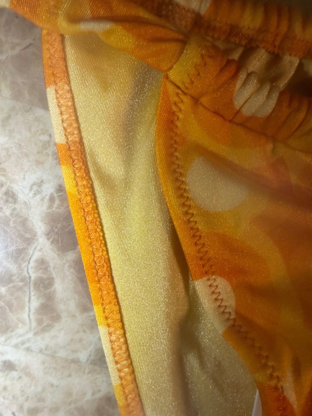 triangl swimwear Kids Orange Retro Circle Print Bikini Set - Picture 4 of 11